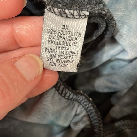 Plus Size Tie Dye Strapless Jumpsuit 3XL #435 - Picture 9 of 11